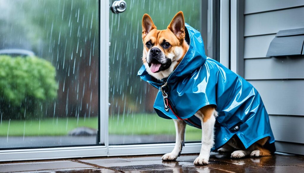 dog walking gear weather impact