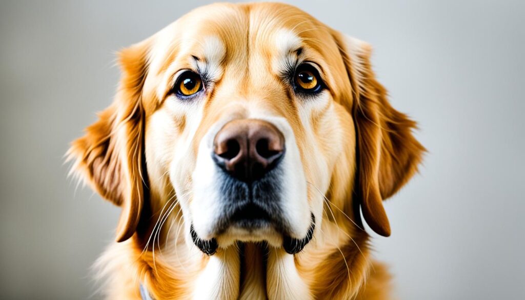 A dog displaying calming signals