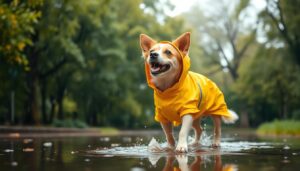 dog raincoat for wet weather walks